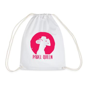 Padel Paddle Tennis Sport Queen Heart I Cadeau - Sac de sport léger - blanc - Devant