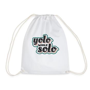 Solo proud single, Happy single - Sac de sport léger - blanc - Devant