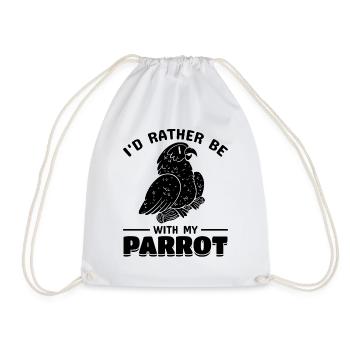 Cockatiel Oiseau Perroquet Oiseau Je serais - Sac de sport léger - blanc - Devant