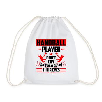 Handball Player Sports Game Handball - Drawstring Bag - white - Front
