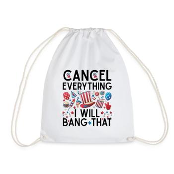 Annuler tout ce que je vais frapper - Sac de sport léger - blanc - Devant