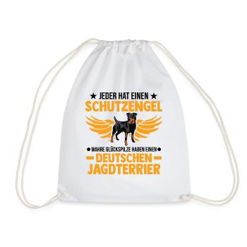 Deutscher Jagdterrier Schutzengel - Turnbeutel - Weiß - Vorne