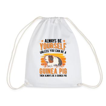 Cochon d’Inde Cadeau Cochon d’Inde - Sac de sport léger - blanc - Devant