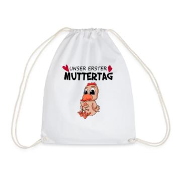Muttertag - erster Muttertag Geschenk - Turnbeutel - Weiß - Vorne