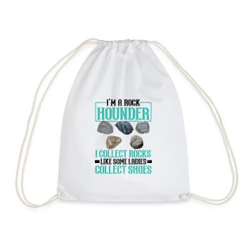 Je suis un Rockhounder, je collectionne la géologie des roches - Sac de sport léger - blanc - Devant