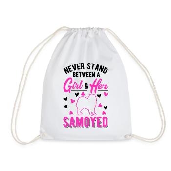 Samoyed Girl Chien de traîneau - Sac de sport léger - blanc - Devant