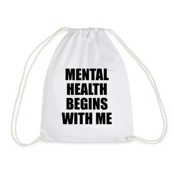 La santé mentale commence avec moi - Sac de sport léger - blanc - Devant