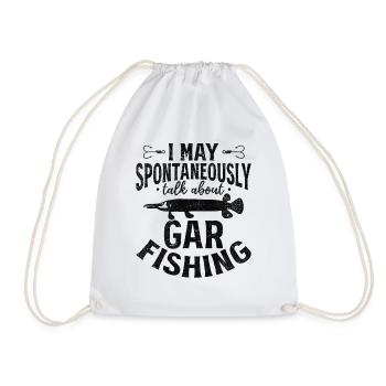 I can spontaneously use Garfishing Garfishing - Drawstring Bag - white - Front