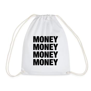 Money - Drawstring Bag - white - Front