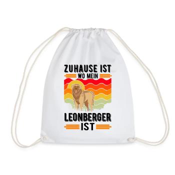 Zuhause ist wo mein Leonberger ist - Turnbeutel - Weiß - Vorne