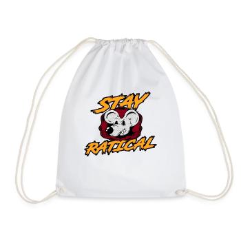 Rat Ratical Rodent Rat Owners Pet - Drawstring Bag - white - Front