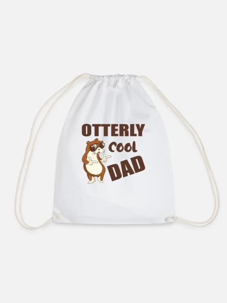 Otterly cool dad funny fathers Day gift - Turnbeutel - Weiß
