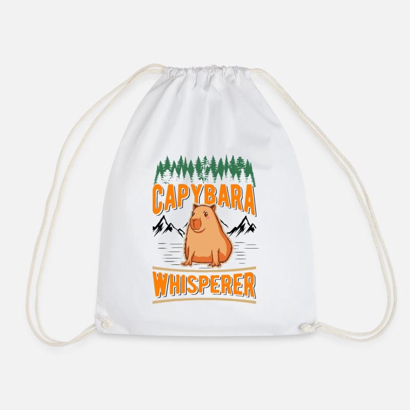 Capybara Flüsterer Capybara Whisperer - Turnbeutel - Weiß