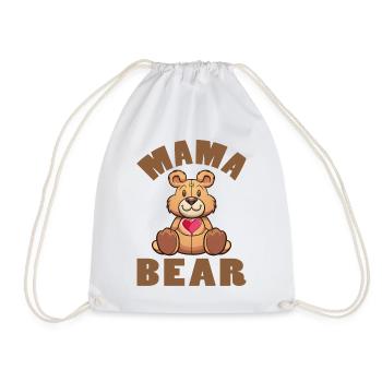 Mama Bear - Turnbeutel - Weiß - Vorne