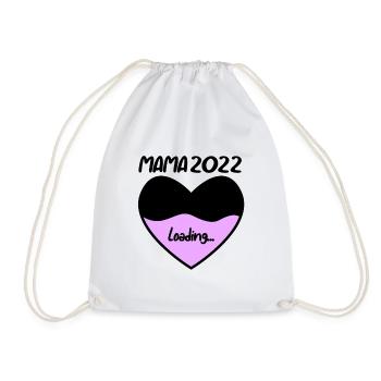 Mama 2022 - Werdende Mutter 2022 loading - Turnbeutel - Weiß - Vorne