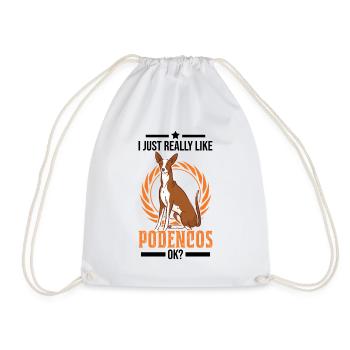 J’aime vraiment Podencos ok Spanish Greyhound - Sac de sport léger - blanc - Devant