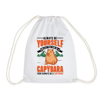 Soyez toujours vous-même Sauf si vous pouvez être un Capybara - Sac de sport léger - blanc - Devant