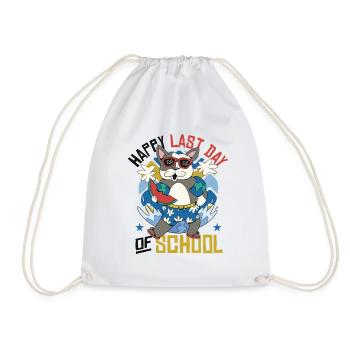 Joyeux dernier jour d’école - Sac de sport léger - blanc - Devant