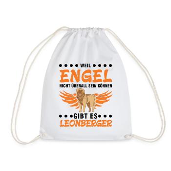 Leonberger Engel - Turnbeutel - Weiß - Vorne