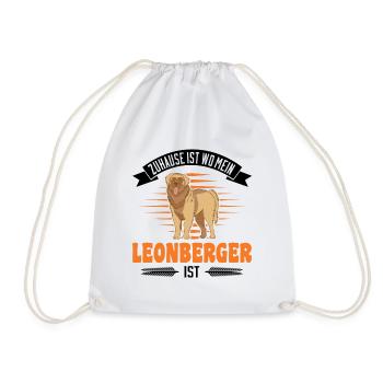 Zuhause ist wo mein Leonberger ist - Turnbeutel - Weiß - Vorne