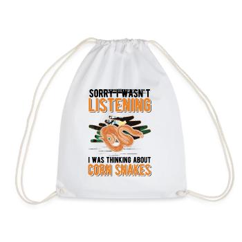 Corn Snake Cadeau Corn Snake - Sac de sport léger - blanc - Devant