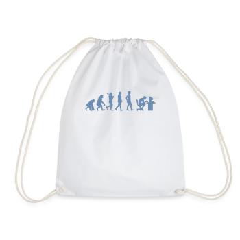 Évolution de Gamer Gambler Nerd Geek Progamer - Sac de sport léger - blanc - Devant