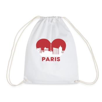 Paris - Turnbeutel - Weiß - Vorne