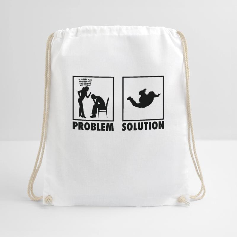 Skydiving Skydivers Statement Problem Solution. Drawstring Bag