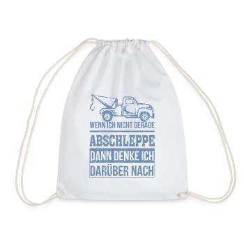 Abschleppdienst wenn ich nicht gerade abschleppe - Turnbeutel - Weiß - Vorne