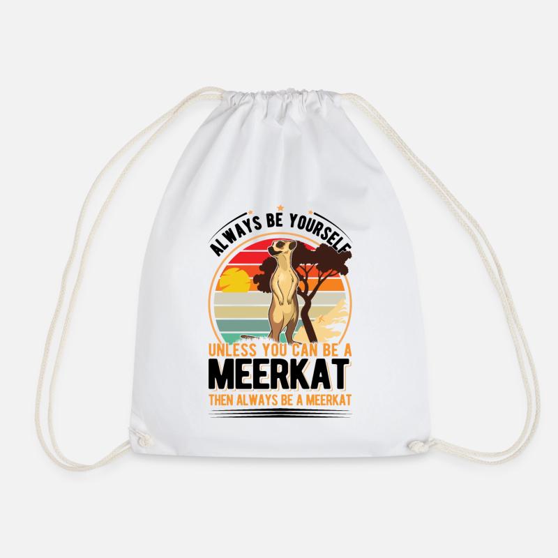 Suricate Cadeau Suricate Suricate - Sac de sport léger - blanc