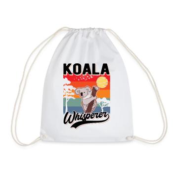 Koala Flüsterer Koala Whisperer Koalabär - Turnbeutel - Weiß - Vorne