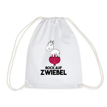Zwiebel Ziege Ziegenbock - Turnbeutel - Weiß - Vorne