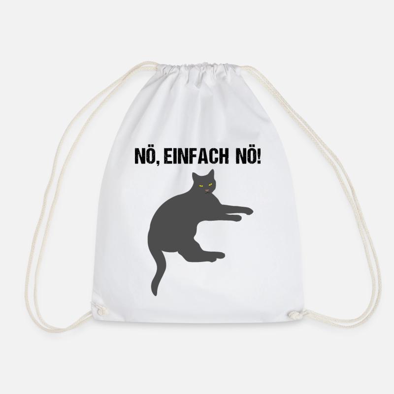 Katze Nö Einfach Nö Lustiger Spruch Geschenk - Turnbeutel - Weiß