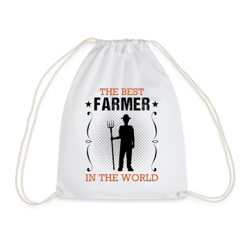 Landwirt Bauer Beruf Landwirtschaft Geschenk - Turnbeutel - Weiß - Vorne