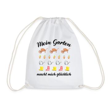 Garten Spruch Gärtner Hobbygärtner Geschenkidee - Turnbeutel - Weiß - Vorne