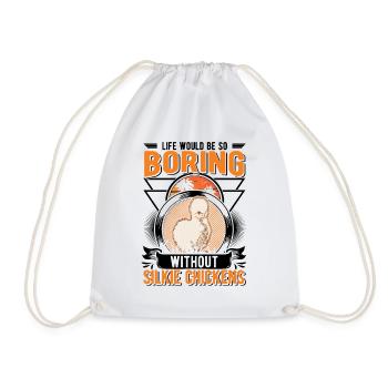 Silk Chicken Cadeau Silkie Chicken - Sac de sport léger - blanc - Devant