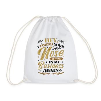 J’ai trouvé ton nez c’était dans mon entreprise sarkastic - Sac de sport léger - blanc - Devant