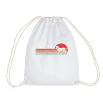 Kuvasz Retro Kuvasz Besitzer Vintage - Turnbeutel - Weiß - Vorne