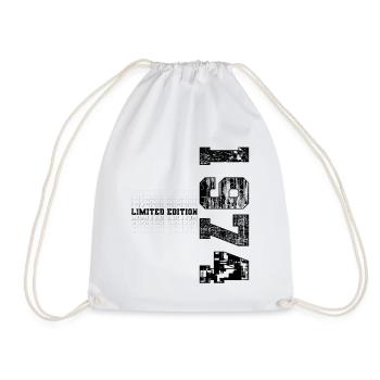 Limited Edition 1974 Year of birth 1974 Birthday - Drawstring Bag - white - Front