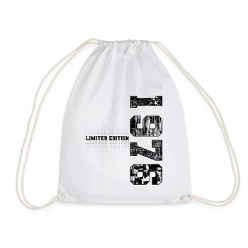 Limited Edition 1976 Year of birth 1976 Birthday - Drawstring Bag - white - Front