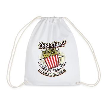 Frites extra Français - Sac de sport léger - blanc - Devant