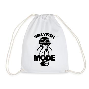 Jellyfish Mode on Jellyfish Jellyfish Jellyfish - Drawstring Bag - white - Front