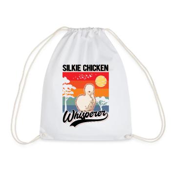 Seidenhuhn Flüsterer Silkie Chicken Whisperer - Sac de sport léger - blanc - Devant