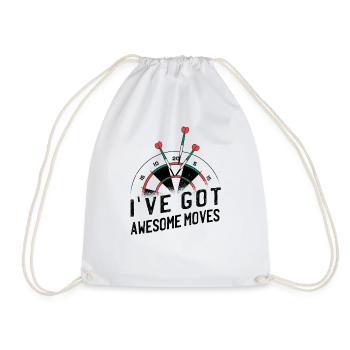 Jeu de fléchettes Dartboard Darts Darts Darts Player - Sac de sport léger - blanc - Devant