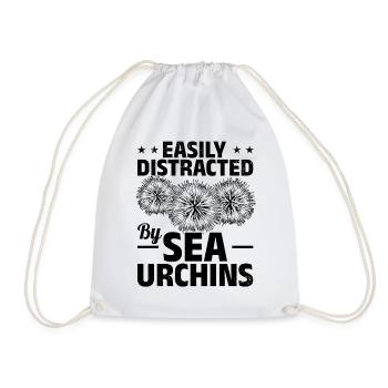 Sea urchin lovers Sea animal easily from sea urchins - Drawstring Bag - white - Front