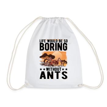 Ants Gift Ant Farm Anthill - Drawstring Bag - white - Front