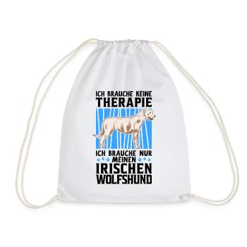 Ich brauche nur meinen Irischen Wolfshund - Turnbeutel - Weiß - Vorne