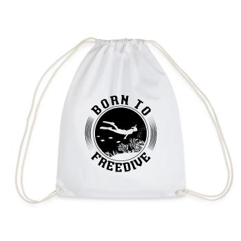 Freediving Freediving Freediving Gift Idea - Drawstring Bag - white - Front