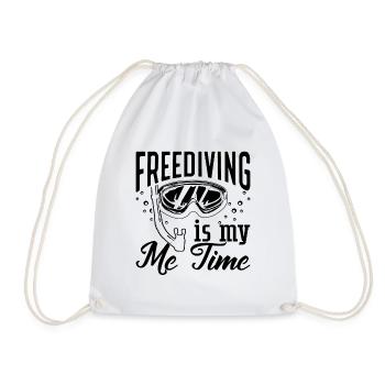 Freediving Freediving Freediver Gift Idea - Drawstring Bag - white - Front
