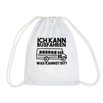Busfahrer Spruch - Turnbeutel - Weiß - Vorne